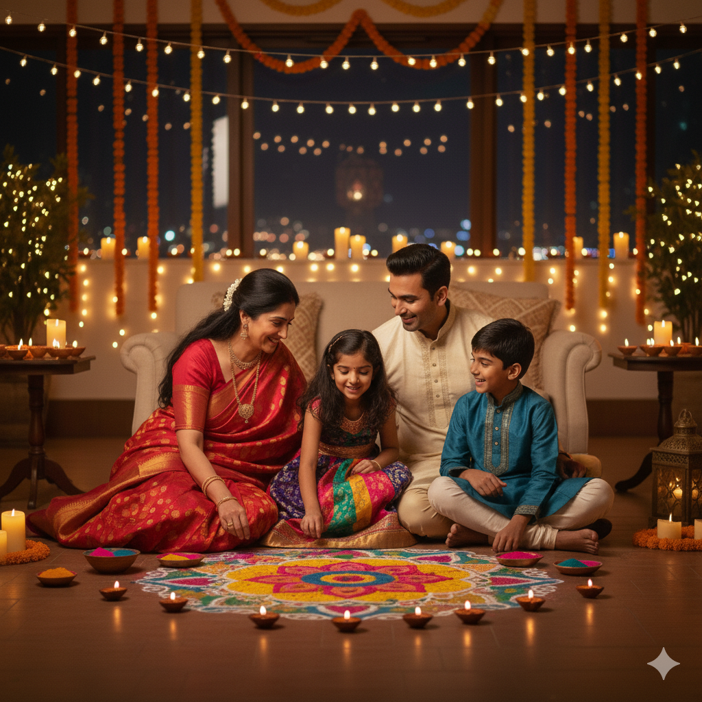 Gemini AI Photo Prompt: 10 Diwali Family Prompt