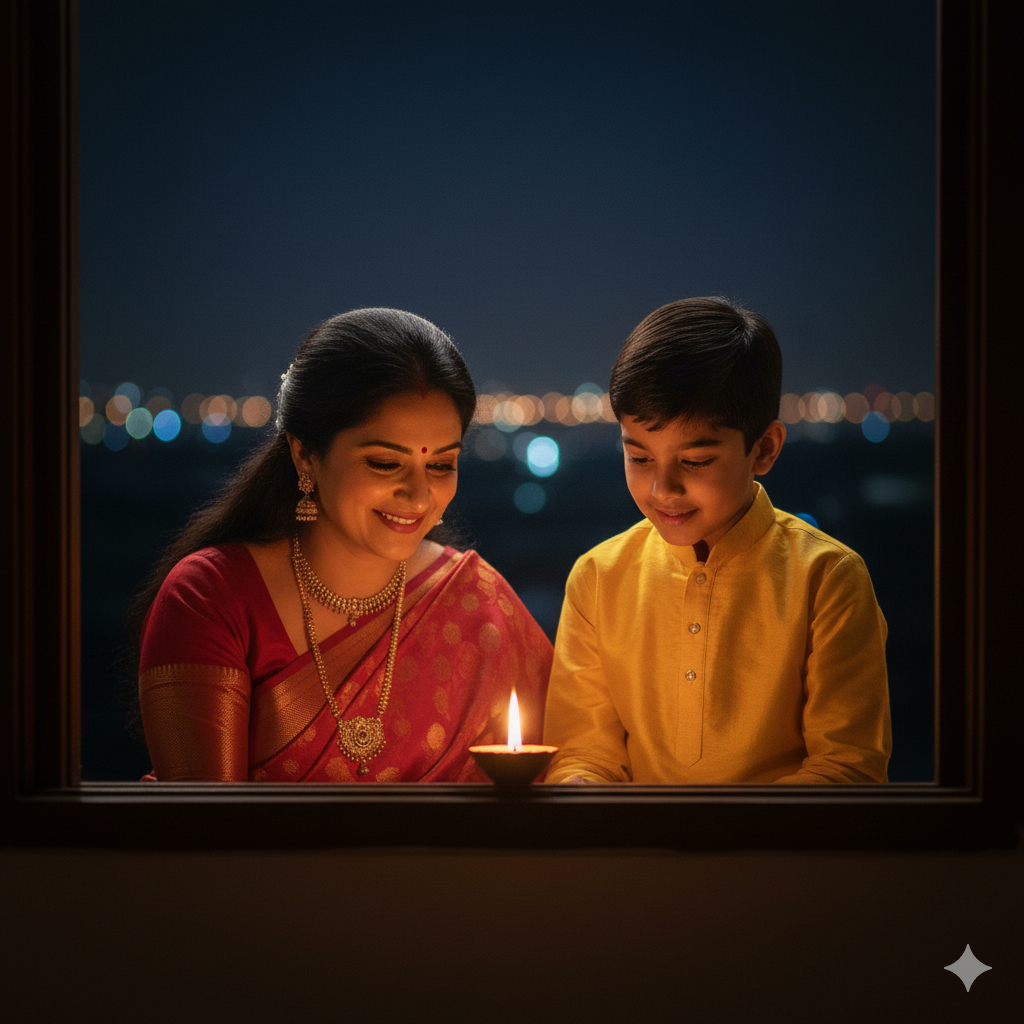 Gemini AI Photo Prompt: 10 Diwali Family Prompt