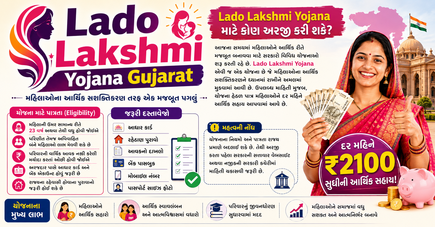 Lado Lakshmi Yojana માટે કોણ અરજી કરી શકે?
